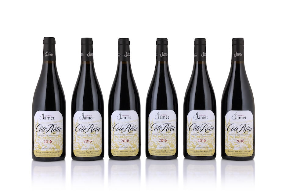 Domaine Jamet, Côte-Rôtie, 2016 (6 x 750ml): Domaine Jamet, Côte-Rôtie, 2016 (6 x 750ml) Region: Rhône Valley This lot is subject to the following lot symbols: Δ Δ VAT at the prevailing rate on Hammer Price and Buyer's P