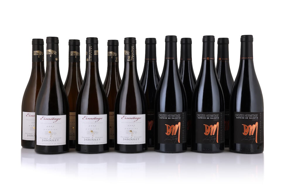 Philippe & Vincent Jaboulet, Hermitage Blanc, 2007 (6 x 750ml) Domaine du Murinais, Crozes-Herm...: Philippe & Vincent Jaboulet, Hermitage Blanc, 2007 (6 x 750ml) Region: Rhône Valley Domaine du Murinais, Crozes-Hermitage Caprice de Valentin, 2009 (12 x 750ml) Region: Rhône Valley This lot