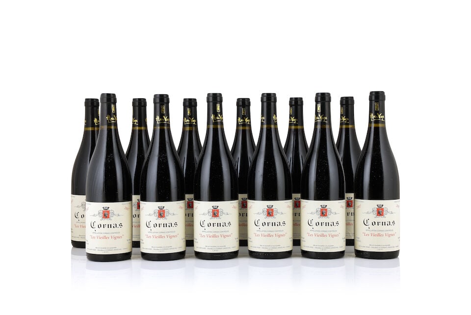 Alain Voge, Cornas Les Vieilles Vignes, 2007 (12 x 750ml): Alain Voge, Cornas Les Vieilles Vignes, 2007 (12 x 750ml) Region: Rhône Valley Packaging: original carton This lot is subject to the following lot symbols: Δ Δ VAT at the prevailing rat