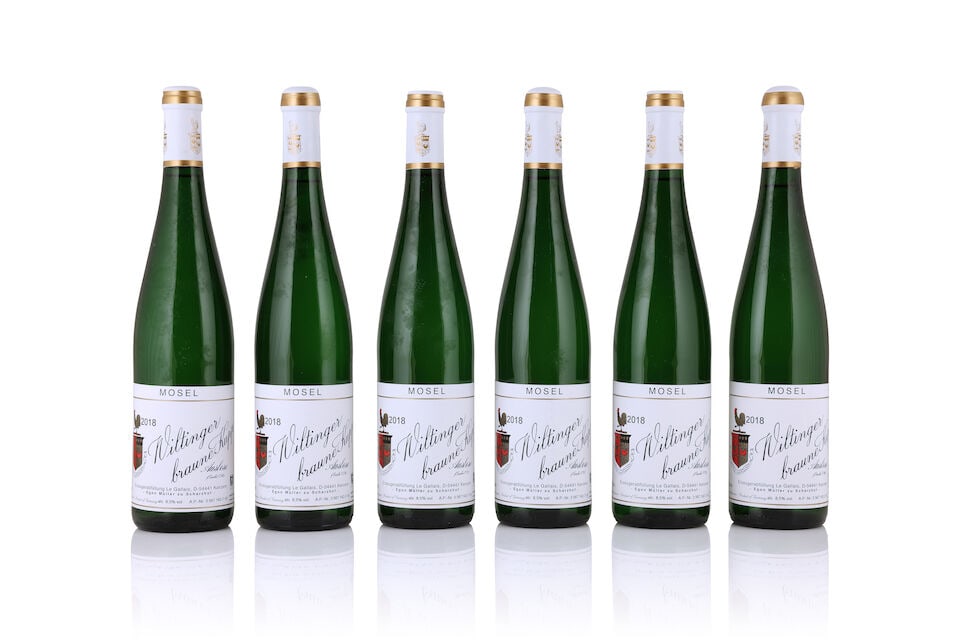 Egon Müller, Wiltinger Braune Kupp Riesling Auslese, 2018 (6 x 750ml): Egon Müller, Wiltinger Braune Kupp Riesling Auslese, 2018 (6 x 750ml) Region: Germany Capsule: very slight signs of old seepage Packaging: original carton This lot is subject to the following