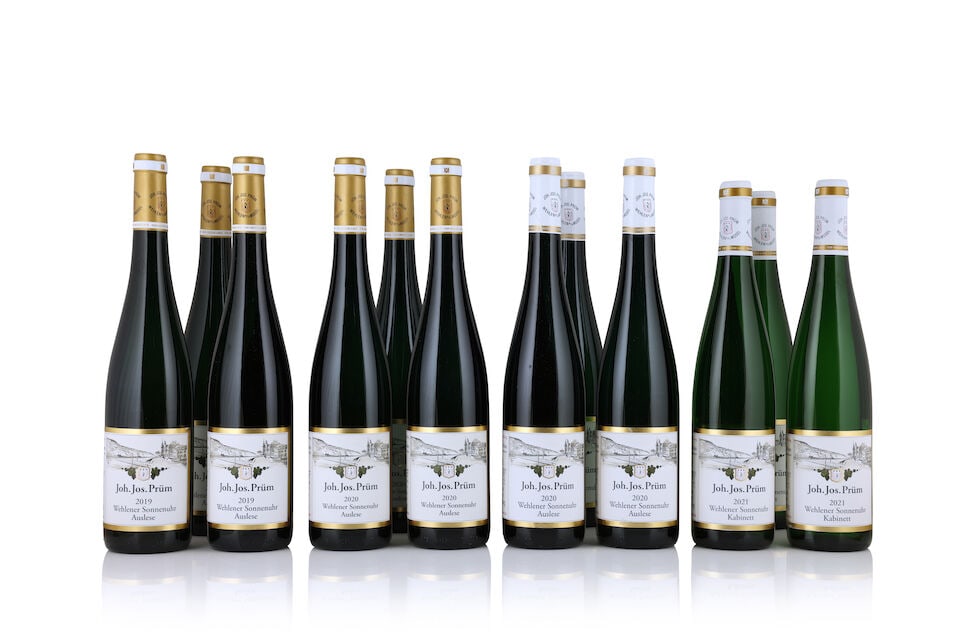 Joh. Jos. Prüm, Wehlener Sonnenuhr Riesling Auslese Goldkapsel, 2019 (6 x 750ml) Joh. Jos....: Joh. Jos. Prüm, Wehlener Sonnenuhr Riesling Auslese Goldkapsel, 2019 (6 x 750ml) Region: Germany Packaging: original carton Joh. Jos. Prüm, Wehlener Sonnenuhr Riesling Auslese Goldkapsel,