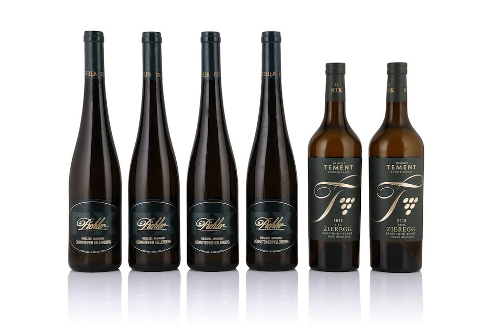 Franz Xaver Pichler, Durnsteiner Kellerberg Riesling Smaragd Wachau, 2013 (12 x 750ml) Weingut T...: Franz Xaver Pichler, Durnsteiner Kellerberg Riesling Smaragd Wachau, 2013 (12 x 750ml) Region: Austria Weingut Tement, Zieregg Sauvignon Blanc Sudsteiermark, 2019 (6 x 750ml) Region: Austria This lot