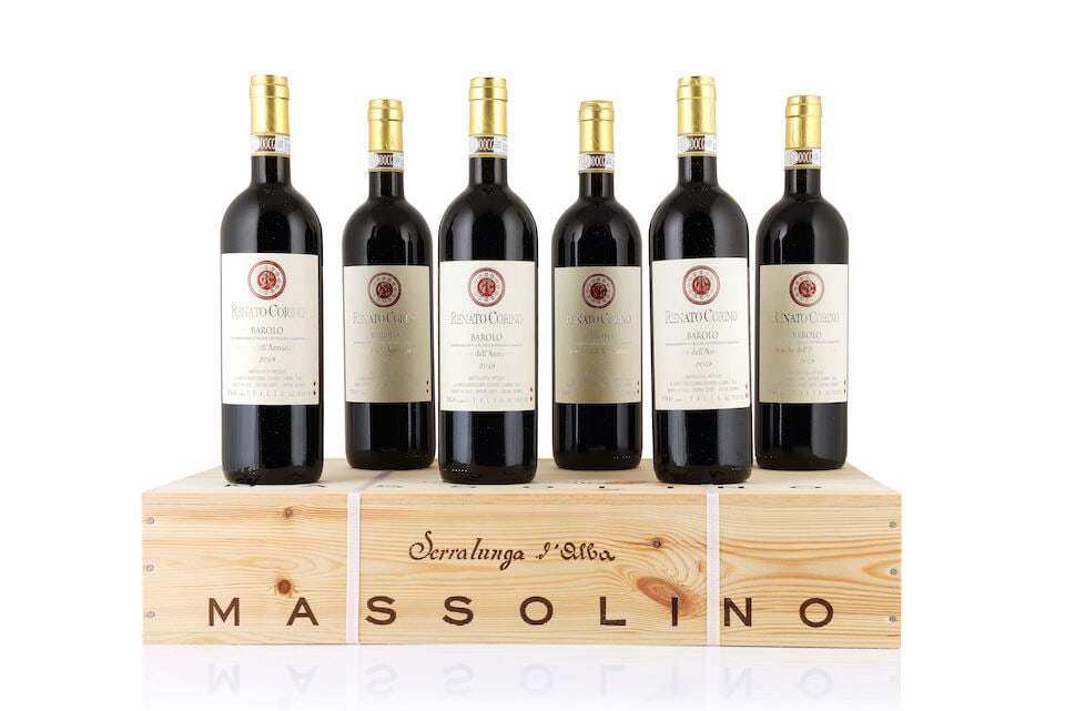 Massolino, Barolo Vignarionda Riserva, 2014 (6 x 750ml) Renato Corino, Barolo Roche dell'Annunz...: Massolino, Barolo Vignarionda Riserva, 2014 (6 x 750ml) Region: Piedmont Packaging: original wooden case in original carton Renato Corino, Barolo Roche dell'Annunziata, 2019 (12 x 750ml) Region: Piedm