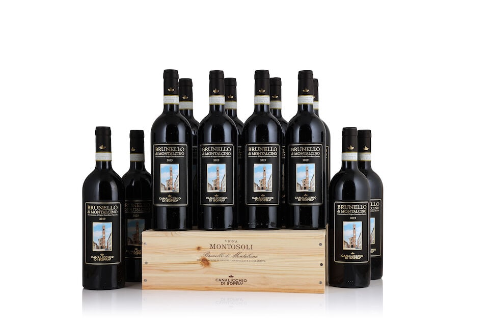 Canalicchio di Sopra, Brunello di Montalcino, 2019 (12 x 750ml) Canalicchio di Sopra, Brunello d...: Canalicchio di Sopra, Brunello di Montalcino, 2019 (12 x 750ml) Region: Tuscany Canalicchio di Sopra, Brunello di Montalcino Vigna Montosoli, 2019 (3 x 750ml) Region: Tuscany This lot is subject to