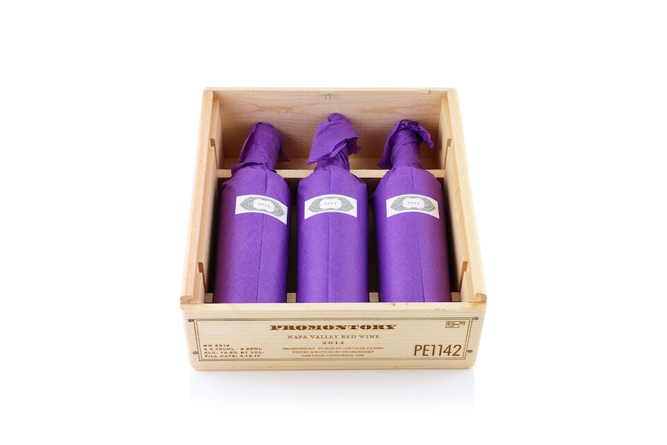 Promontory, 2014 (3 x 750ml): Promontory, 2014 (3 x 750ml) Region: United States Packaging: original wooden case This lot is subject to the following lot symbols: Δ Δ VAT at the prevailing rate on Hammer Price and