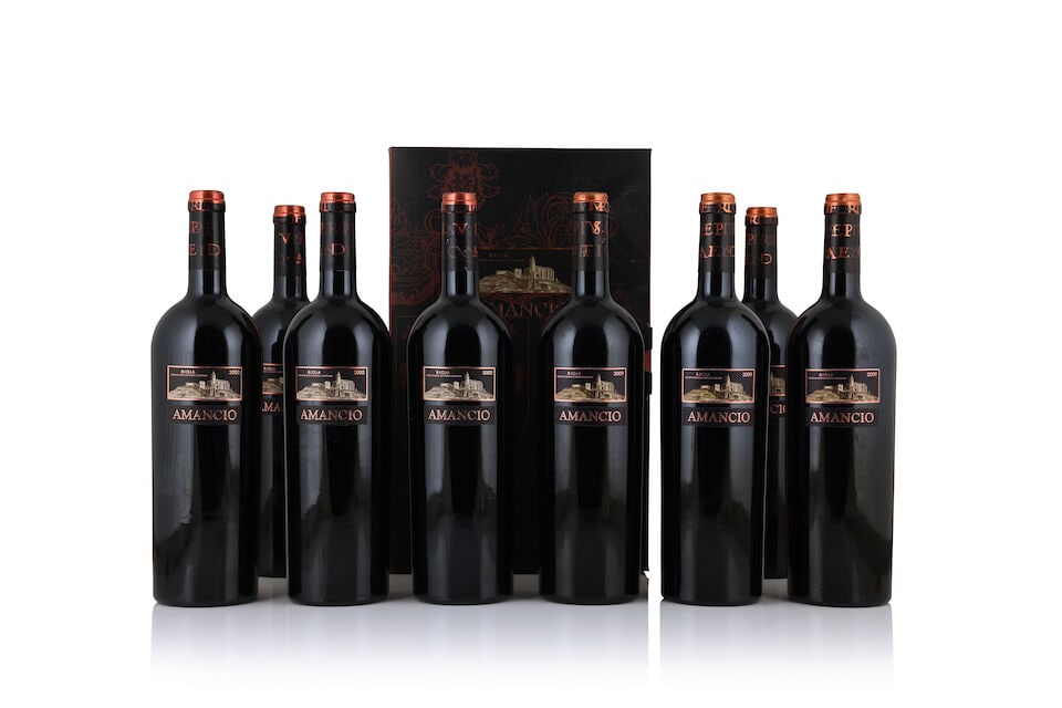 Viñedos Sierra Cantabria, Amancio Rioja, 2002 (12 x 750ml) Viñedos Sierra Cantabria, ...: Viñedos Sierra Cantabria, Amancio Rioja, 2002 (12 x 750ml) Region: Spain Packaging: 3 x original wooden cases Viñedos Sierra Cantabria, Amancio Rioja, 2009 (8 x 750ml) Region:
