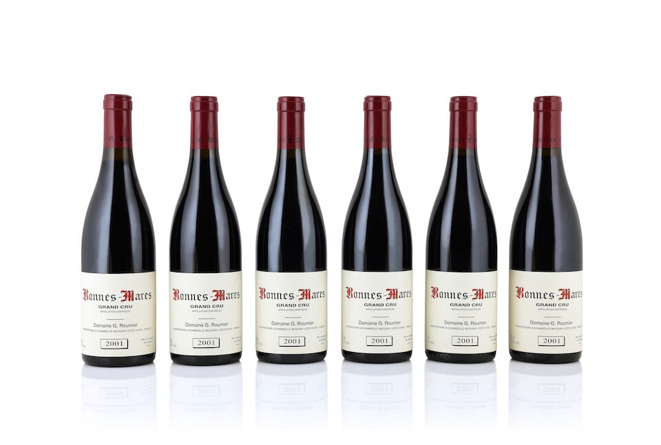 Domaine G. Roumier, Bonnes-Mares, 2001 (6 x 750ml): Domaine G. Roumier, Bonnes-Mares, 2001 (6 x 750ml) Region: Côte de Nuits Lot to be sold without reserve. For further information on this lot please visit Bonhams.com For further information
