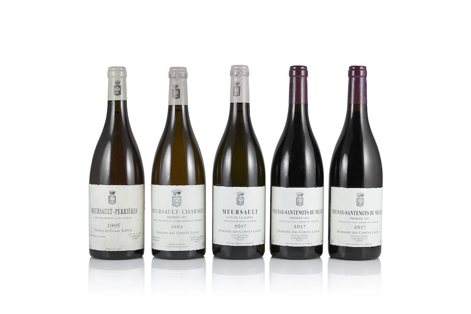 Domaine des Comtes Lafon, Meursault-Perrières, 1995 (1 x 750ml) Domaine des Comtes Lafon, ...: Domaine des Comtes Lafon, Meursault-Perrières, 1995 (1 x 750ml) Region: Côte de Beaune Label: damp-affected & torn Domaine des Comtes Lafon, Meursault-Charmes, 2002 (1 x 750ml) Region: C