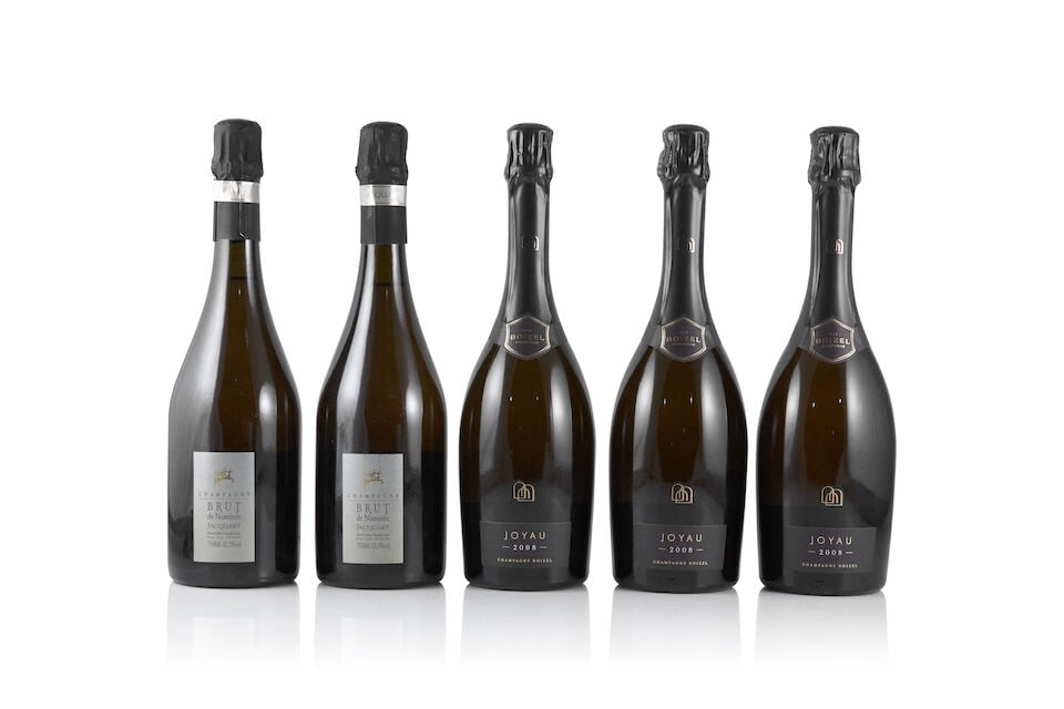 Boizel, Joyau, 2008 (3 x 750ml) Jacquart, Brut de Nominée, NV (2 x 750ml): Boizel, Joyau, 2008 (3 x 750ml) Region: Champagne Packaging: individual presentation cases Miscellaneous: disgorged January 2023 Jacquart, Brut de Nominée, NV (2 x 750ml) Region: Champagne Lot