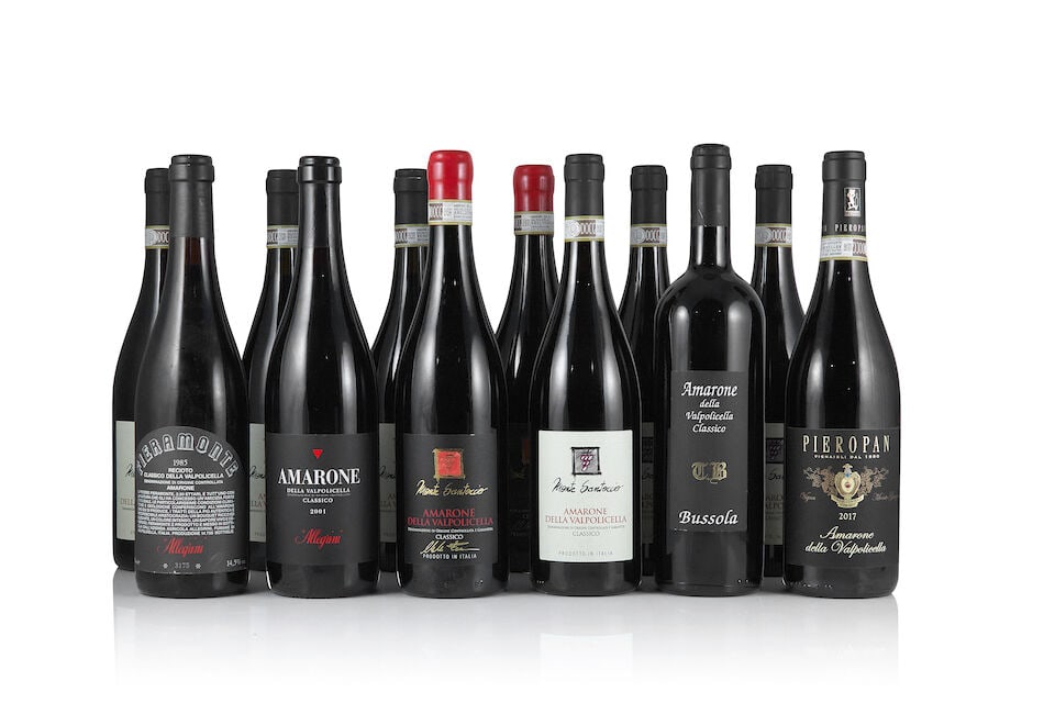 Allegrini, Amarone della Valpolicella Classico Fieramonte, 1985 (1 x 750ml) Bussola, Amarone de...: Allegrini, Amarone della Valpolicella Classico Fieramonte, 1985 (1 x 750ml) Label: worn & creased Bussola, Amarone della Valpolicella Classico, 1997 (1 x 750ml) Allegrini, Amarone della Valpolicella C