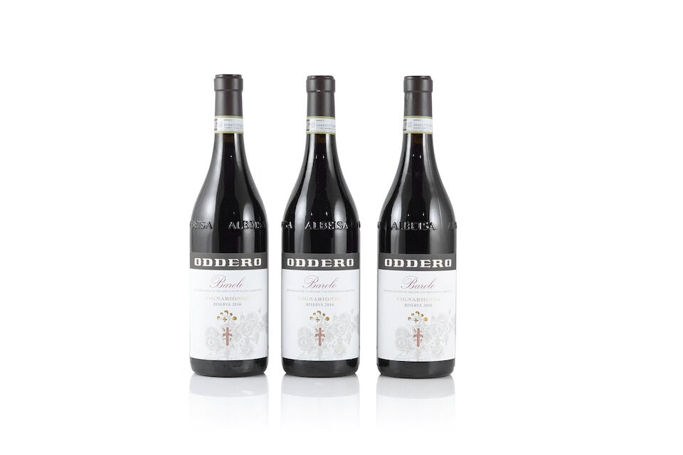 Oddero, Barolo Vignarionda Riserva, 2016 (3 x 750ml): Oddero, Barolo Vignarionda Riserva, 2016 (3 x 750ml) Region: Piedmont Lot to be sold without reserve. For further information on this lot please visit Bonhams.com For further information about