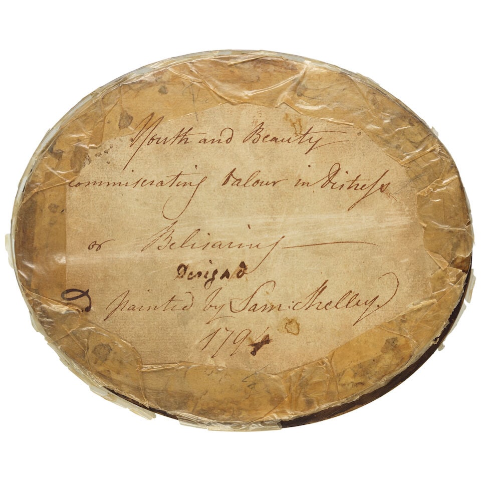 Samuel Shelley (London 1750/56-1808) Youth and Beauty commiserating Valour, or the story of Beli... - 2