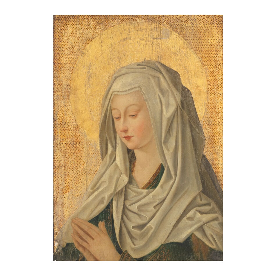 After Master of the Mansi Magdalene, 18th Century Praying Mary framed:77.9 x 59.4cm (1 of 3)