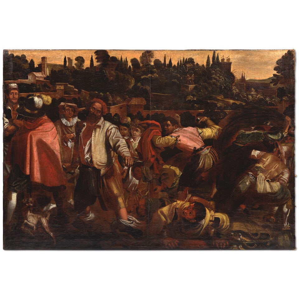 After Francisco Villamena, 17th Century The Brawl of Bruttobuono unframed (1 of 2)