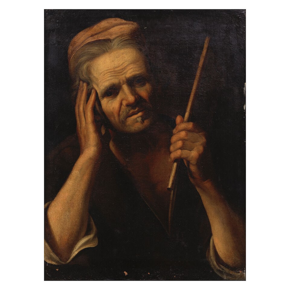 Circle of Antonio Cifrondi (Clusone, Bergamo 1657-1730 Brescia) A man resting his head in his ha... (1 of 3)