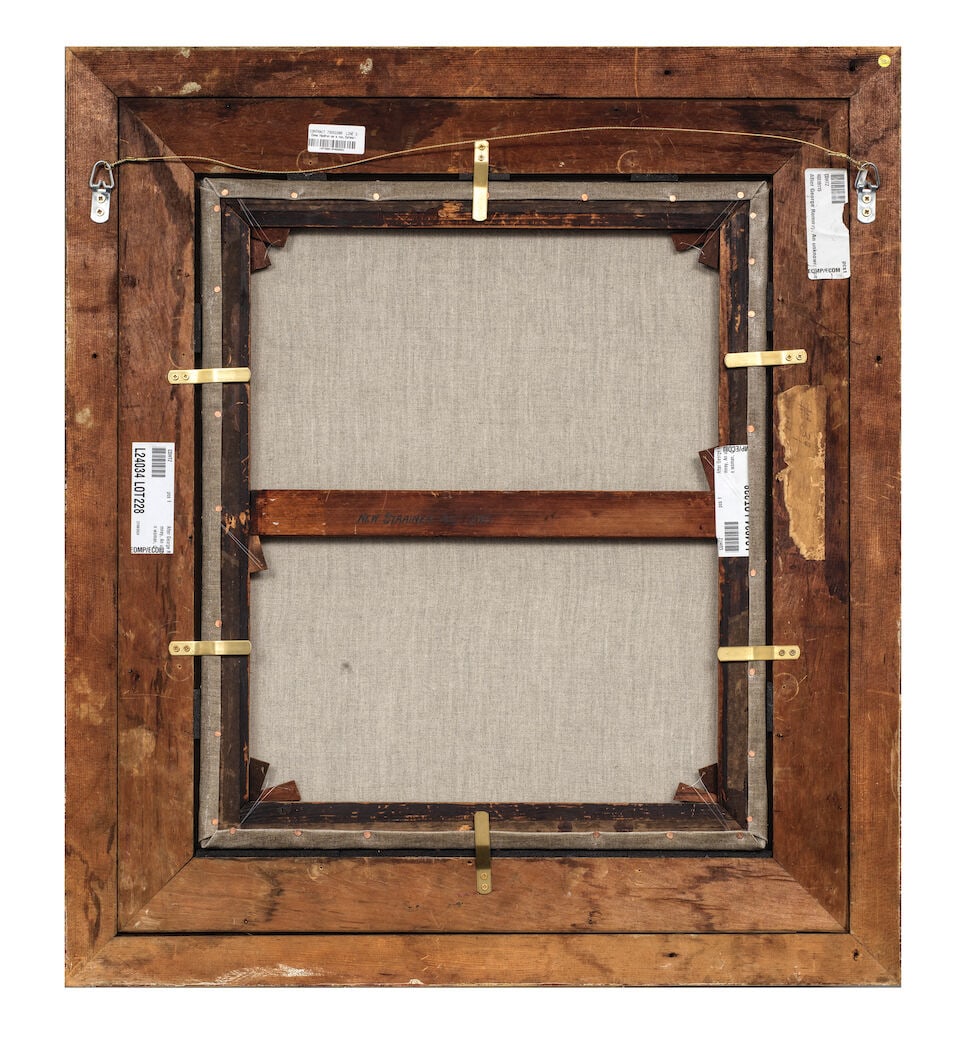 After George Romney, 18th Century Emma Hamilton as a nun framed: 85.8 x 75.7cm - 2