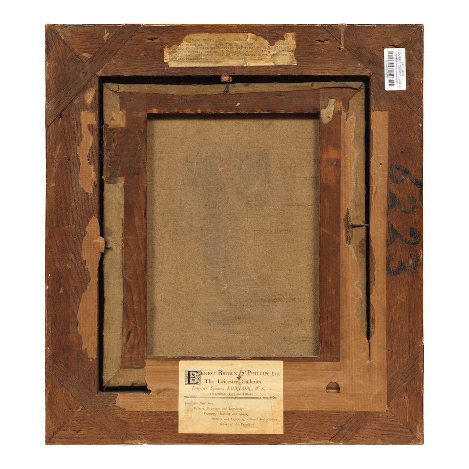 Marcellus Laroon the Younger (London 1679-1772 Oxford) A Gallant Conversation framed: 51 x 46cm. - 2