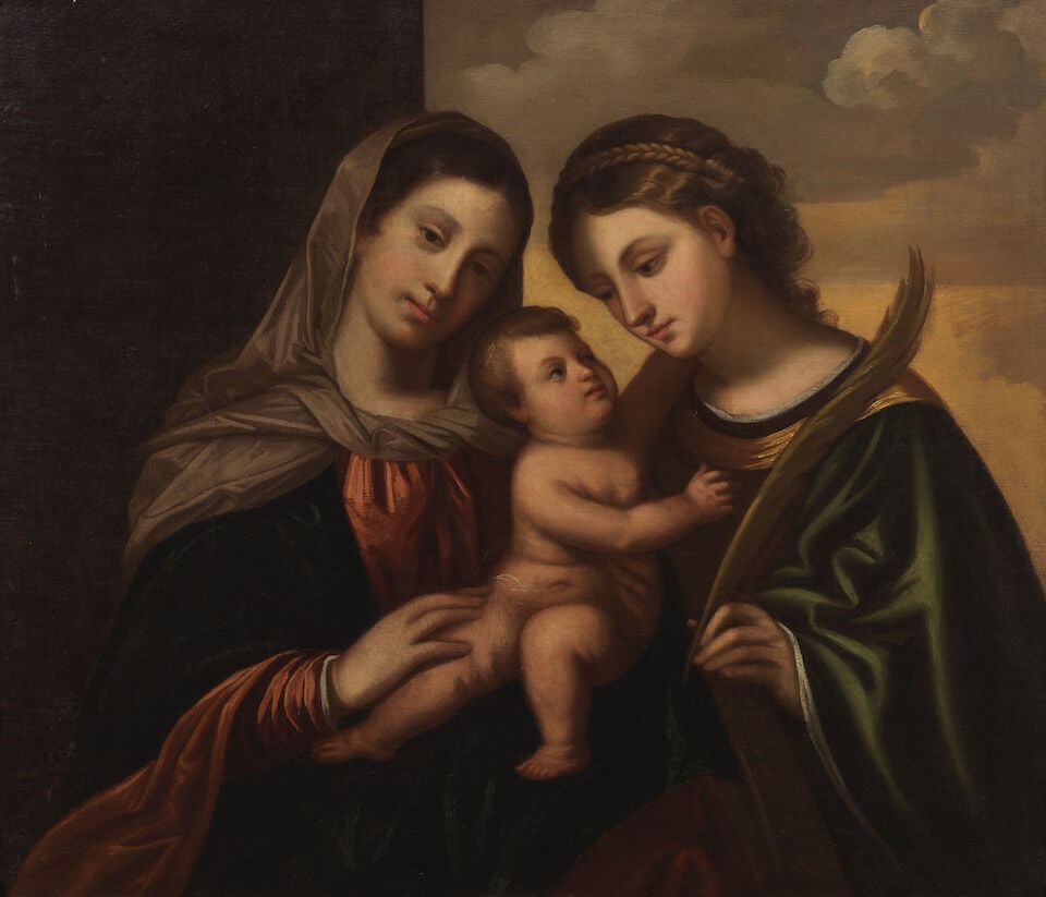 Circle of Alessandro Bonvicino, called Moretto da Brescia (Rovato 1498-1554 Brescia) The Mystic ... (1 of 3)