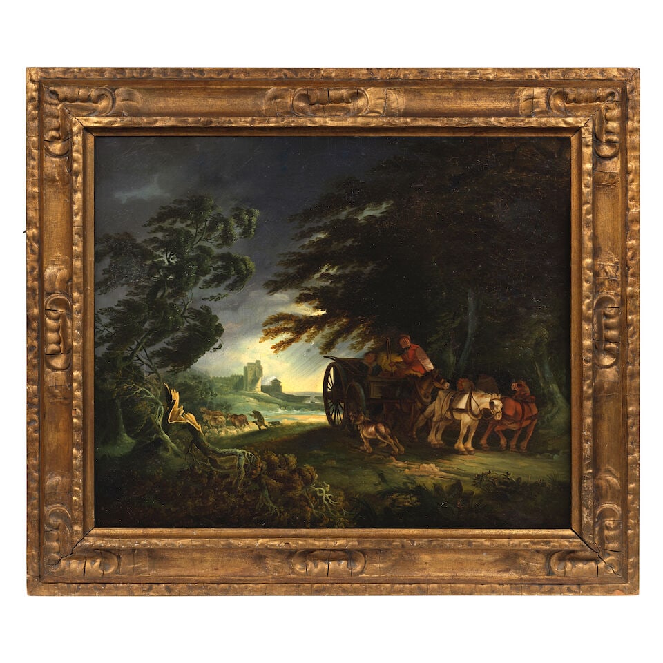 Samuel Colman (Yeovil 1780-1845 London) An incoming storm framed: 67.1 x 77.3cm - 2