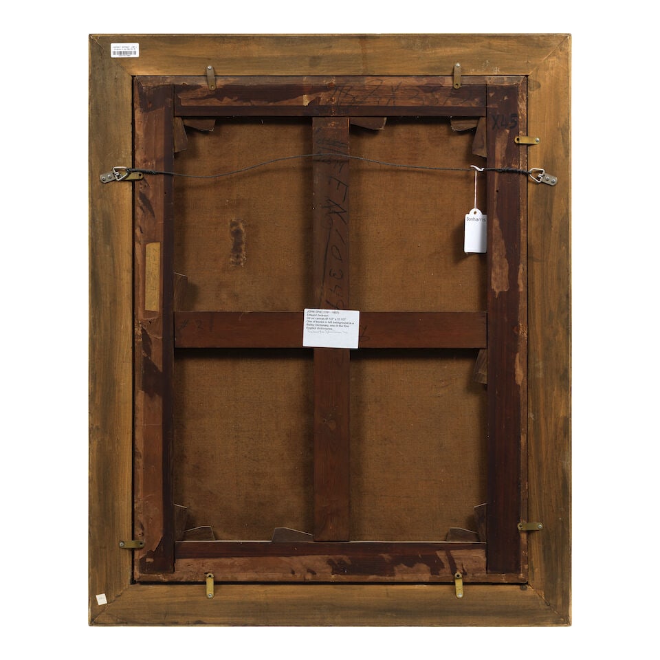 Circle of John Opie R.A. (Trevellas 1761-1807 London) Portrait of Edward Jackson, seated at his ... - 2