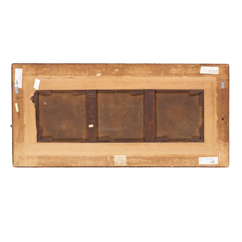 Edmund Garvey (Kilkenny 1740-1813 ?) An extensive view of Rome and the river Tiber framed: 56 x ... - 2