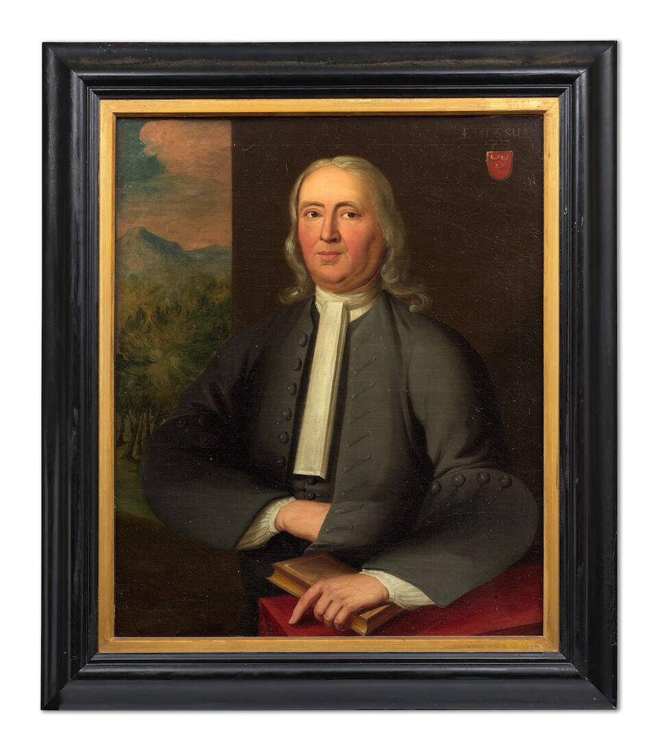 English School, 18th Century Portrait of a gentleman of the Monins family, probably the Rev. Ric... - 2