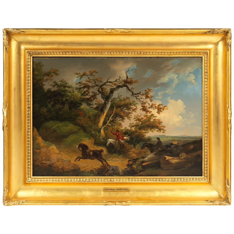 George Morland (London 1763-1804) The runaway horse framed: 63.5 x 82cm - 2