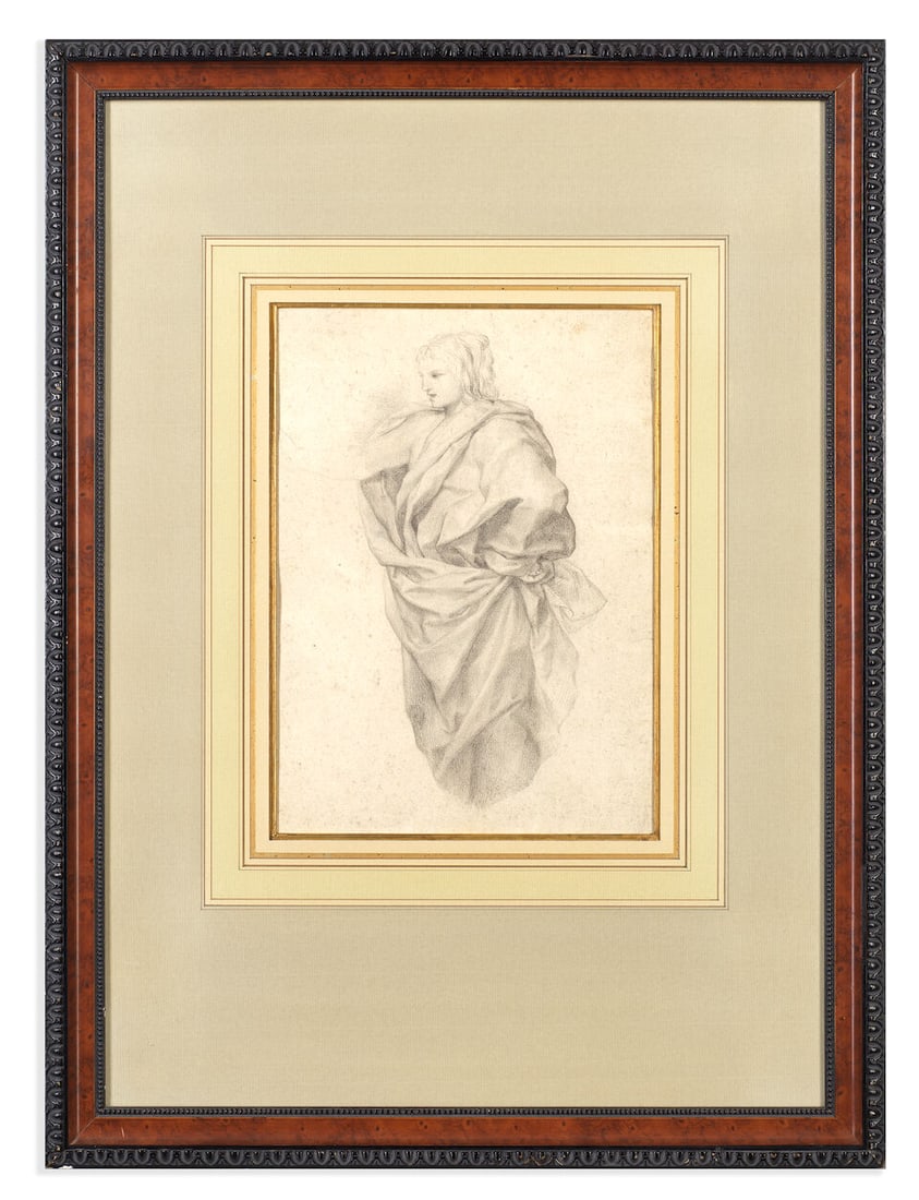 Anton Raphael Mengs (Aussig 1728-1779 Rome) Study for Janus framed: 60.2 x 45.5cm - 2