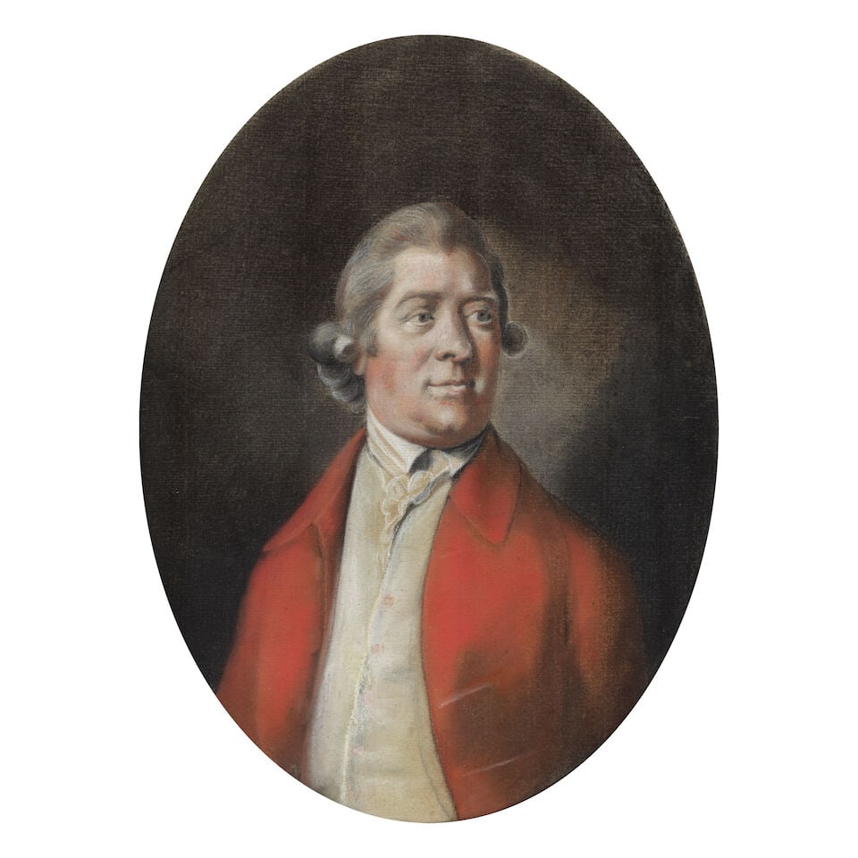 William Parry (Denbighshire 1742-1791 London) Portrait of a gentleman in a red coat and white cr... - 10