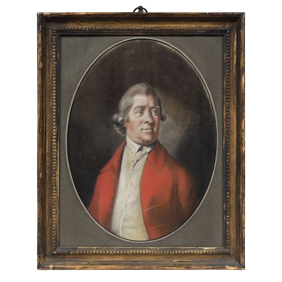 William Parry (Denbighshire 1742-1791 London) Portrait of a gentleman in a red coat and white cr... - 7