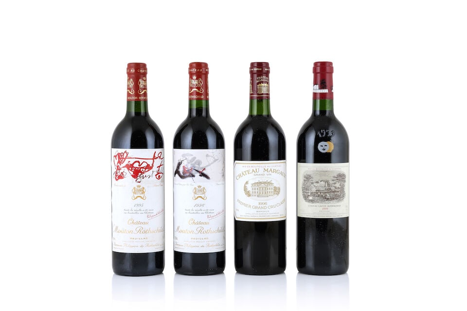 Château Mouton Rothschild, 1995 (1 x 750ml) Château Mouton Rothschild, 1996 (1 x 750m...: Château Mouton Rothschild, 1995 (1 x 750ml) Region: Pauillac Fill Level: very top shoulder Label: bin-soiled, creased & marked Château Mouton Rothschild, 1996 (1 x 750ml) Region:
