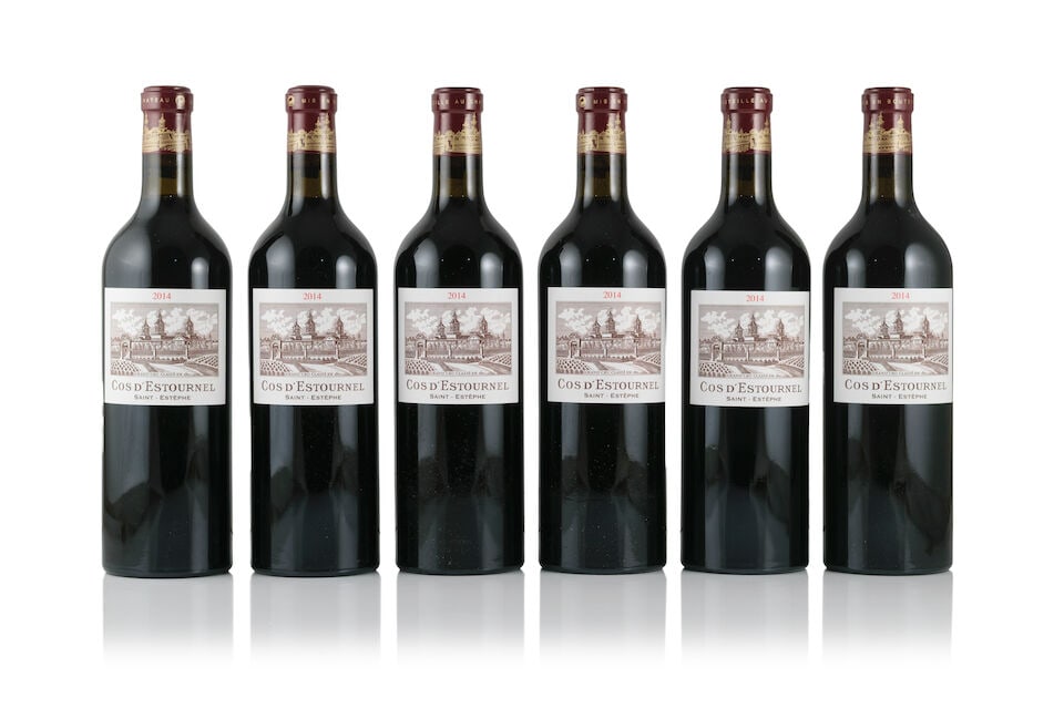 Cos d Estournel, 2014 (6 x 750ml): Cos d Estournel, 2014 (6 x 750ml) Region: St. Estèphe Packaging: original wooden case This lot is subject to the following lot symbols: Δ Δ VAT at the prevailing rate on Hammer Price