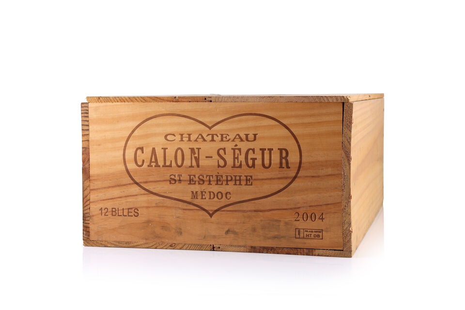 Château Calon-Ségur, 2004 (12 x 750ml): Château Calon-Ségur, 2004 (12 x 750ml) Region: St. Estèphe Packaging: original wooden case For further information on this lot please visit Bonhams.com For further information about