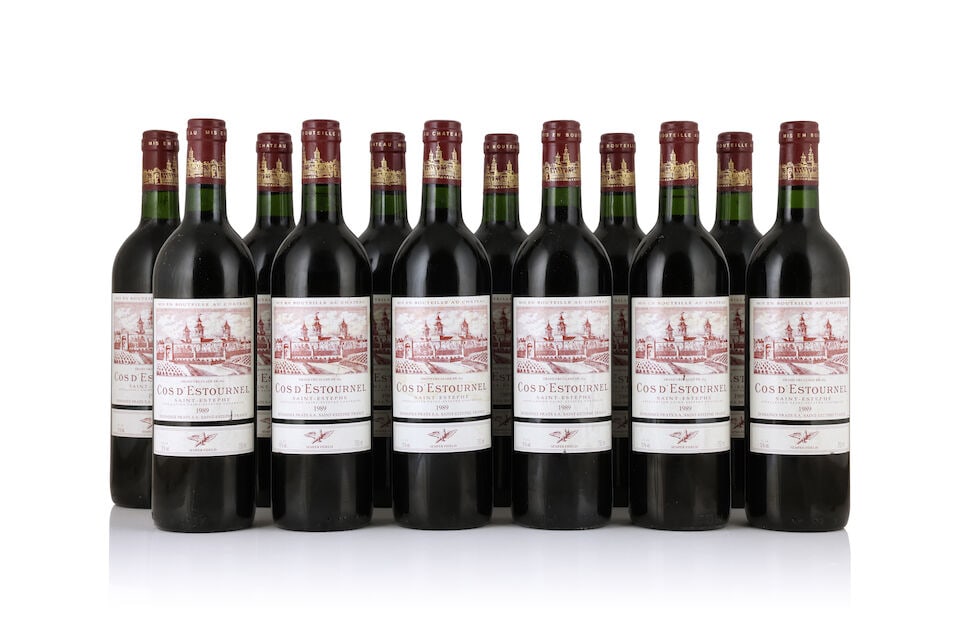 Cos d'Estournel, 1989 (12 x 750ml): Cos d'Estournel, 1989 (12 x 750ml) Region: St. Estèphe Label: bin-soiled labels - 4 lightly For further information on this lot please visit Bonhams.com For further information about this lot