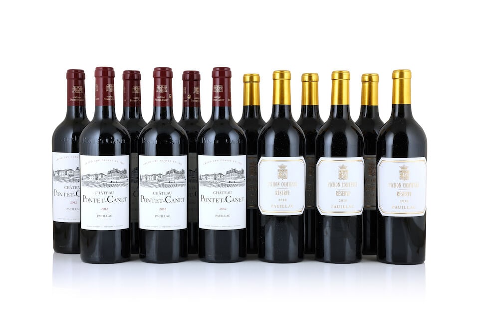 Château Pontet-Canet, 2012 (6 x 750ml) Réserve de la Comtesse, 2018 (12 x 750ml): Château Pontet-Canet, 2012 (6 x 750ml) Region: Pauillac Packaging: original wooden case Réserve de la Comtesse, 2018 (12 x 750ml) Region: Pauillac Packaging: 2 x original wooden cases For