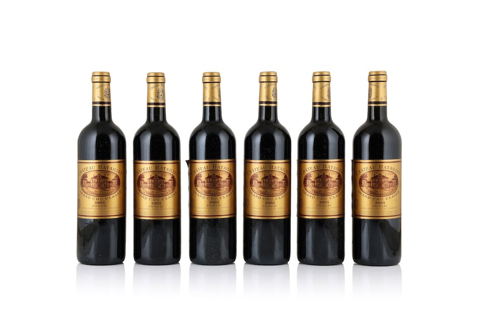 Château Batailley, 2004 (9 x 750ml) Château Batailley, 2005 (6 x 750ml): Château Batailley, 2004 (9 x 750ml) Region: Pauillac Château Batailley, 2005 (6 x 750ml) Region: Pauillac Label: 1 peeling For further information on this lot please visit