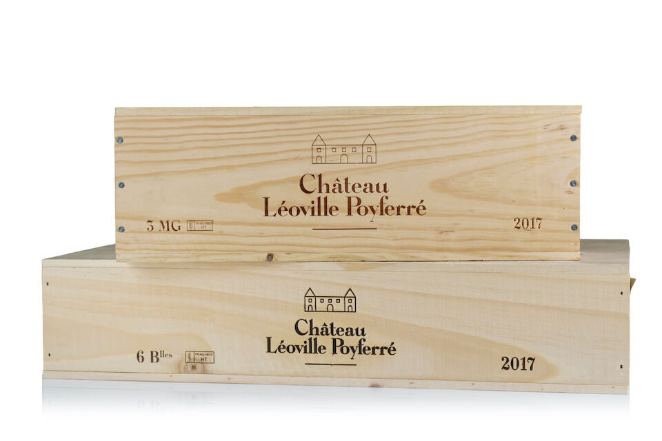 Château Léoville Poyferré, 2017 (3 x 1500ml) Château Léoville Poyferr&#...: Château Léoville Poyferré, 2017 (3 x 1500ml) Region: St. Julien Packaging: original wooden case Château Léoville Poyferré, 2017 (6 x 750ml) Region: St. Julien Packaging: