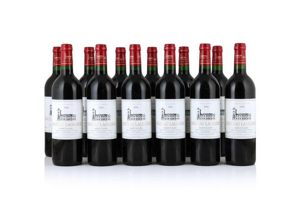 Château Lagrange, 1996 (12 x 750ml): Château Lagrange, 1996 (12 x 750ml) Region: St. Julien Label: 1 lightly stained Packaging: original wooden case For further information on this lot please visit Bonhams.com For further
