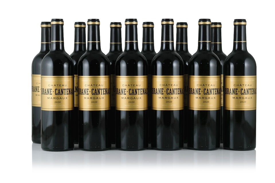 Château Brane-Cantenac, 2020 (12 x 750ml): Château Brane-Cantenac, 2020 (12 x 750ml) Region: Margaux Packaging: original wooden case This lot is subject to the following lot symbols: Δ Δ VAT at the prevailing rate on Hammer Pric