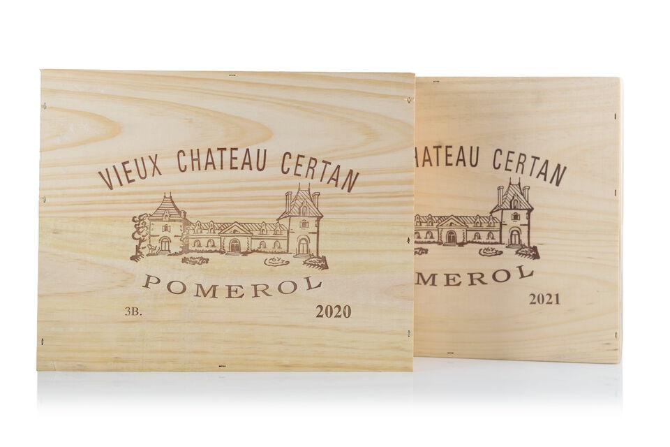 Vieux Château Certan, 2020 (3 x 750ml) Vieux Château Certan, 2021 (3 x 750ml): Vieux Château Certan, 2020 (3 x 750ml) Region: Pomerol Packaging: original wooden case Vieux Château Certan, 2021 (3 x 750ml) Region: Pomerol Packaging: original wooden case This lot is subj