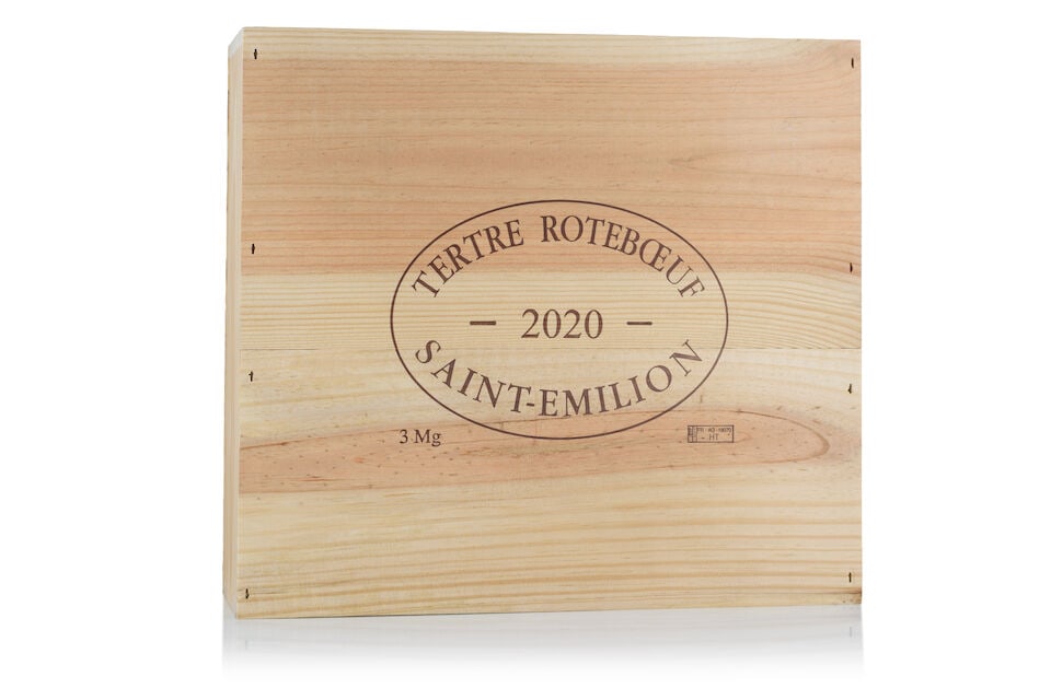 Tertre Roteboeuf, 2020 (3 x 1500ml): Tertre Roteboeuf, 2020 (3 x 1500ml) Region: St. Emilion Packaging: original wooden case This lot is subject to the following lot symbols: Δ Δ VAT at the prevailing rate on Hammer Price and