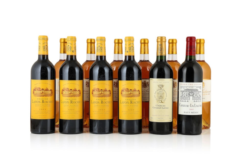 Château Lafon-Rochet, 2003 (4 x 750ml) Château Gruaud Larose, 2003 (1 x 750ml) Ch... - 2