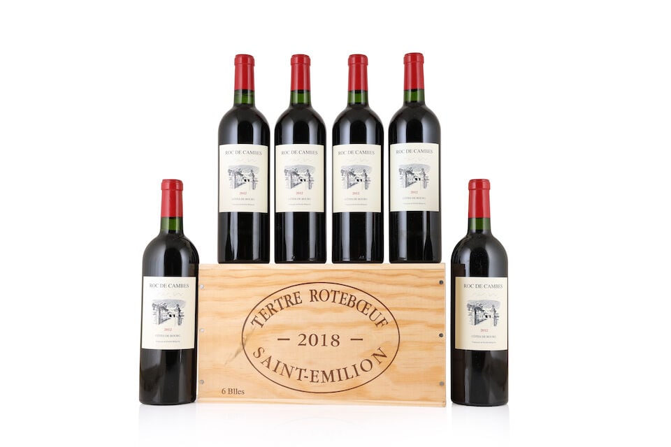 Roc de Cambes, 2012 (6 x 750ml) Château Le Tertre Rôteboeuf, 2018 (6 x 750ml): Roc de Cambes, 2012 (6 x 750ml) Region: Côte de Bourg Château Le Tertre Rôteboeuf, 2018 (6 x 750ml) Region: St. Emilion Packaging: original wooden case For further information on this l