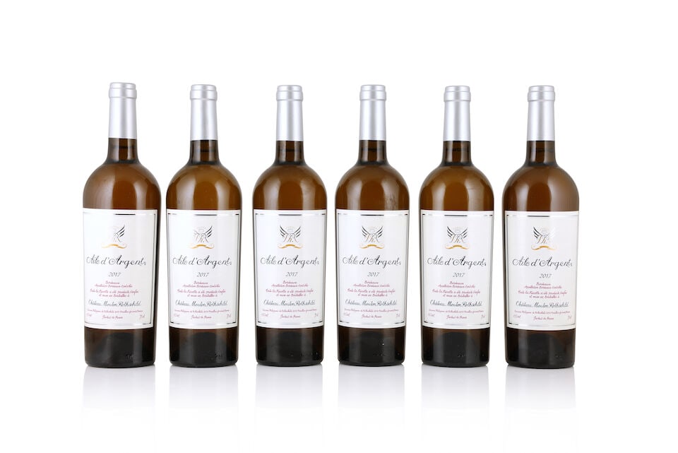 Château Mouton Rothschild, Aile d'Argent, 2017 (6 x 750ml): Château Mouton Rothschild, Aile d'Argent, 2017 (6 x 750ml) Region: Bordeaux Packaging: original wooden case This lot is subject to the following lot symbols: Δ Δ VAT at the prevailing
