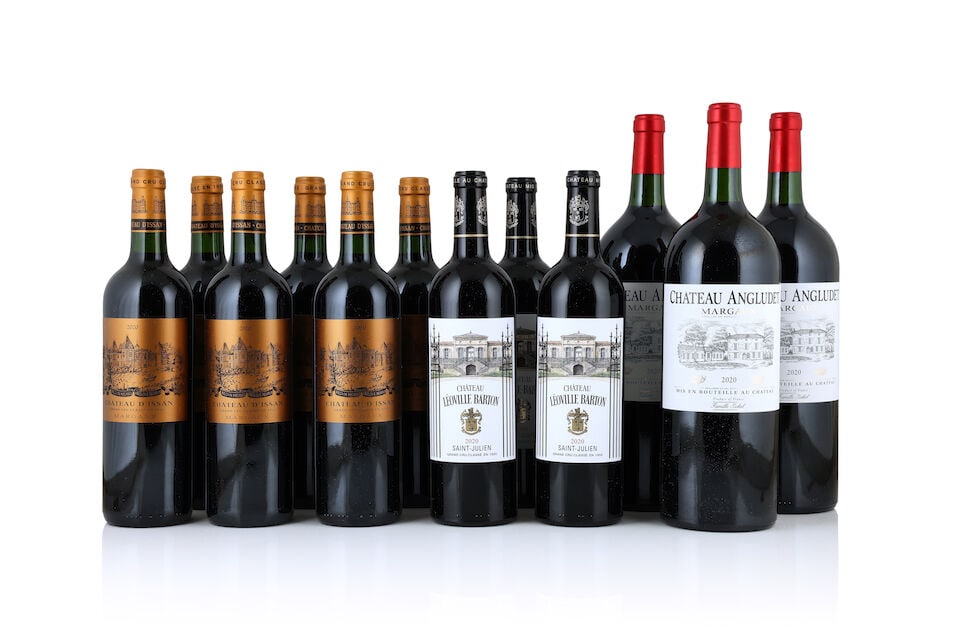 Château d'Issan, 2020 (6 x 750ml) Château Léoville Barton, 2020 (3 x 750ml) Ch&...: Château d'Issan, 2020 (6 x 750ml) Region: Margaux Packaging: original wooden case Château Léoville Barton, 2020 (3 x 750ml) Region: St. Julien Packaging: original wooden