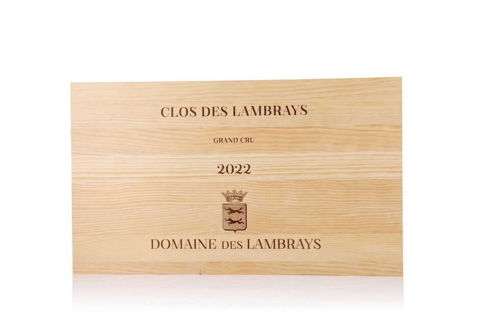 Domaine des Lambrays, Clos des Lambrays, 2022 (6 x 750ml): Domaine des Lambrays, Clos des Lambrays, 2022 (6 x 750ml) Region: Côte de Nuits Packaging: original wooden case in original carton This lot is subject to the following lot symbols: Δ Δ