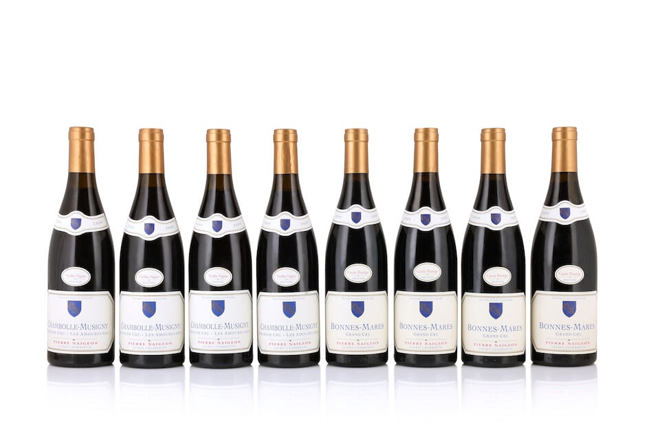 Pierre Naigeon, Bonnes-Mares Cuvée Prestige, 2009 (4 x 750ml) Pierre Naigeon, Chambolle-Mu...: Pierre Naigeon, Bonnes-Mares Cuvée Prestige, 2009 (4 x 750ml) Region: Côte de Nuits Pierre Naigeon, Chambolle-Musigny 1er Cru Les Amoureuses Vieilles Vignes, 2009 (4 x 750ml) Region: Cô