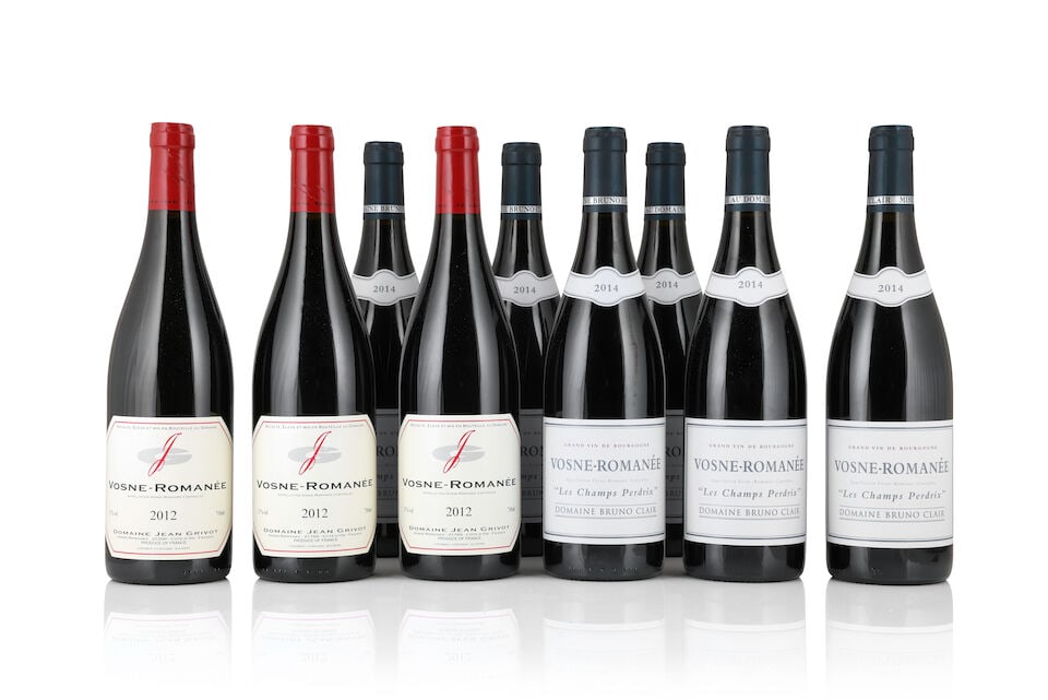 Domaine Jean Grivot, Vosne Romanée, 2012 (3 x 750ml) Domaine Bruno Clair, Vosne-Romané...: Domaine Jean Grivot, Vosne Romanée, 2012 (3 x 750ml) Region: Côte de Nuits Domaine Bruno Clair, Vosne-Romanée Les Champs Perdrix, 2014 (6 x 750ml) Region: Côte de Nuits For further