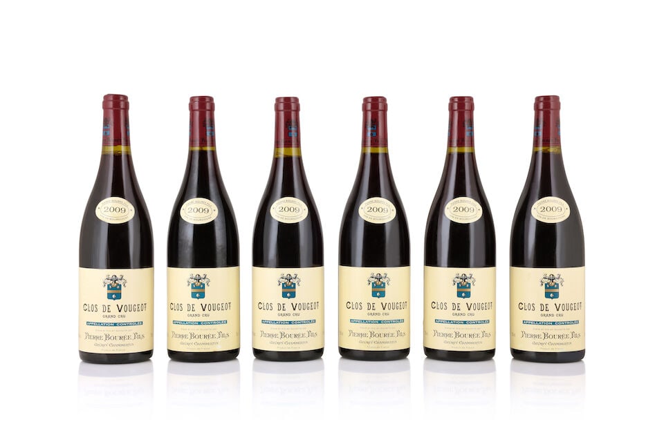Pierre Bourée et Fils, Clos de Vougeot, 2009 (6 x 750ml): Pierre Bourée et Fils, Clos de Vougeot, 2009 (6 x 750ml) Region: Côte de Nuits Packaging: original carton (lightly damp-affected) For further information on this lot please visit Bonhams.com