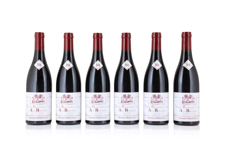 Domaine Michel Gros, Vosne-Romanée 1er Cru Aux Brulées, 2016 (6 x 750ml): Domaine Michel Gros, Vosne-Romanée 1er Cru Aux Brulées, 2016 (6 x 750ml) Region: Côte de Nuits Packaging: original carton This lot is subject to the following lot symbols: